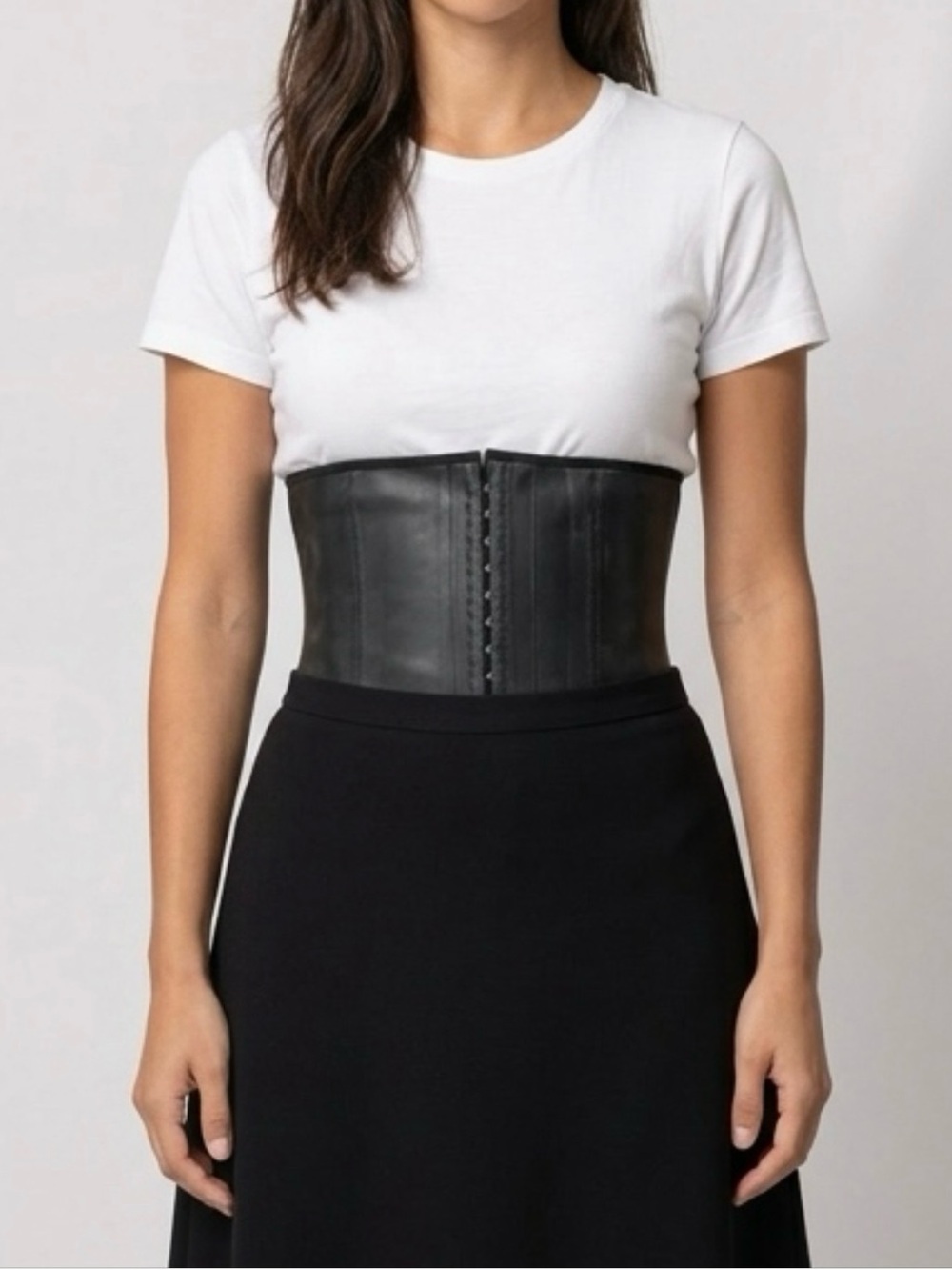 Black Ann Chery  Underbust Cincher Corset 2 Rows